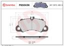 BRAKE PADS FRONT BREMBO CERAMIC PORSCHE