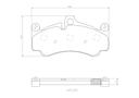 BRAKE PADS FRONT BREMBO PORSCHE