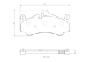 FRONT PADS BREMBO PORSCHE