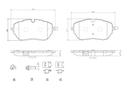 BRAKE PADS FRONT BREMBO PSA