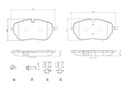 FRONT PADS BREMBO PSA
