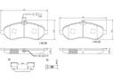 BRAKE PADS FRONT BREMBO CERAMIC PSA