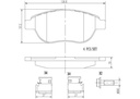 BRAKE PADS FRONT BREMBO CERAMIC PSA