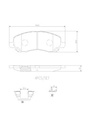 BRAKE PADS FRONT BREMBO CERAMIC PSA JEEP