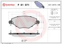BRAKE PADS FRONT BREMBO PSA (DNO)