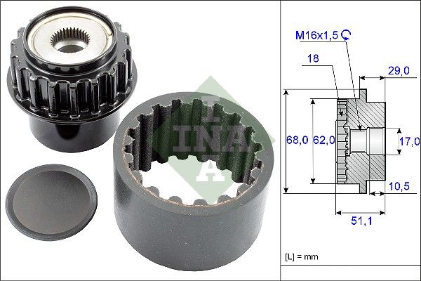FLEXIBLE COUPLING SLEEVE KIT INA VOLVO