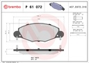 FRONT PADS BREMBO PSA [DNO]
