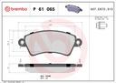 FRONT PADS BREMBO PSA [DNO]