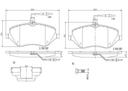 BRAKE PADS FRONT BREMBO CERAMIC PSA (DNO)