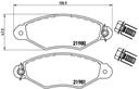 BRAKE PADS FRONT BREMBO PSA (DNO)