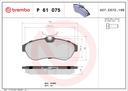 BRAKE PADS FRONT BREMBO PSA (DNO)