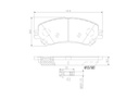 BRAKE PADS FRONT BREMBO CERAMIC RENAULT