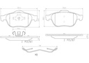 BRAKE PADS FRONT BREMBO CERAMIC RENAULT