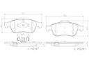BRAKE PADS FRONT BREMBO CERAMIC RENAULT