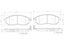 BRAKE PADS FRONT BREMBO CERAMIC RENAULT