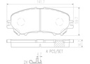 BRAKE PADS FRONT BREMBO CERAMIC RENAULT