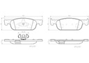 BRAKE PADS FRONT BREMBO CERAMIC RENAULT
