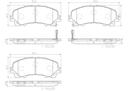 BRAKE PADS FRONT BREMBO CERAMIC RENAULT