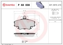 FRONT PADS BREMBO RENAULT [DNO]