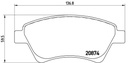 BRAKE PADS FRONT BREMBO RENAULT (DNO)