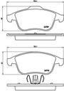 BRAKE PADS FRONT BREMBO RENAULT