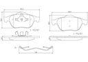 BRAKE PADS FRONT BREMBO CERAMIC RENAULT (DNO)