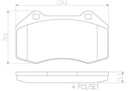 BRAKE PADS FRONT BREMBO CERAMIC RENAULT