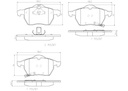 BRAKE PADS FRONT BREMBO CERAMIC SAAB