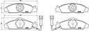 BRAKE PADS FRONT BREMBO SSANGYONG