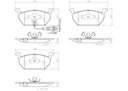 BRAKE PADS FRONT BREMBO CERAMIC VAG