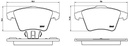BRAKE PADS FRONT BREMBO VAG