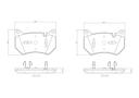 BRAKE PADS FRONT BREMBO CERAMIC VAG