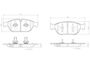 BRAKE PADS FRONT BREMBO CERAMIC VAG