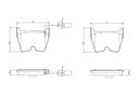 BRAKE PADS FRONT WITH SENSOR BREMBO CERAMIC VAG