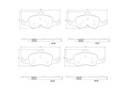 BRAKE PADS FRONT BREMBO CERAMIC VAG