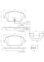 BRAKE PADS FRONT BREMBO CERAMIC VAG