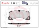 BRAKE PADS FRONT BREMBO VAG