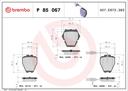 BRAKE PADS FRONT WITH SENSOR BREMBO VAG