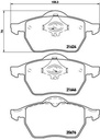 BRAKE PADS FRONT BREMBO VAG