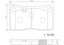 BRAKE PADS FRONT BREMBO CERAMIC VAG