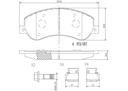 BRAKE PADS FRONT BREMBO CERAMIC VAG