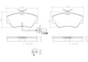 BRAKE PADS FRONT BREMBO CERAMIC VAG