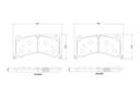 BRAKE PADS FRONT BREMBO CERAMIC VAG