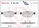 BRAKE PADS FRONT BREMBO VAG BMW MERC
