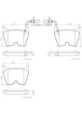 BRAKE PADS FRONT BREMBO CERAMIC VAG LAMBORGHINI