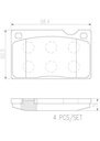 BRAKE PADS FRONT BREMBO CERAMIC VOLVO