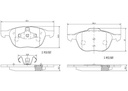 BRAKE PADS FRONT BREMBO CERAMIC VOLVO