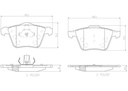 BRAKE PADS FRONT BREMBO CERAMIC VOLVO