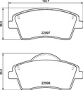 BRAKE PADS FRONT BREMBO VOLVO