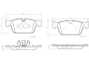 BRAKE PADS FRONT BREMBO CERAMIC VOLVO